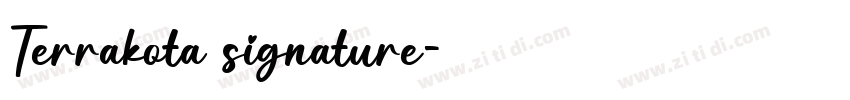Terrakota signature字体转换